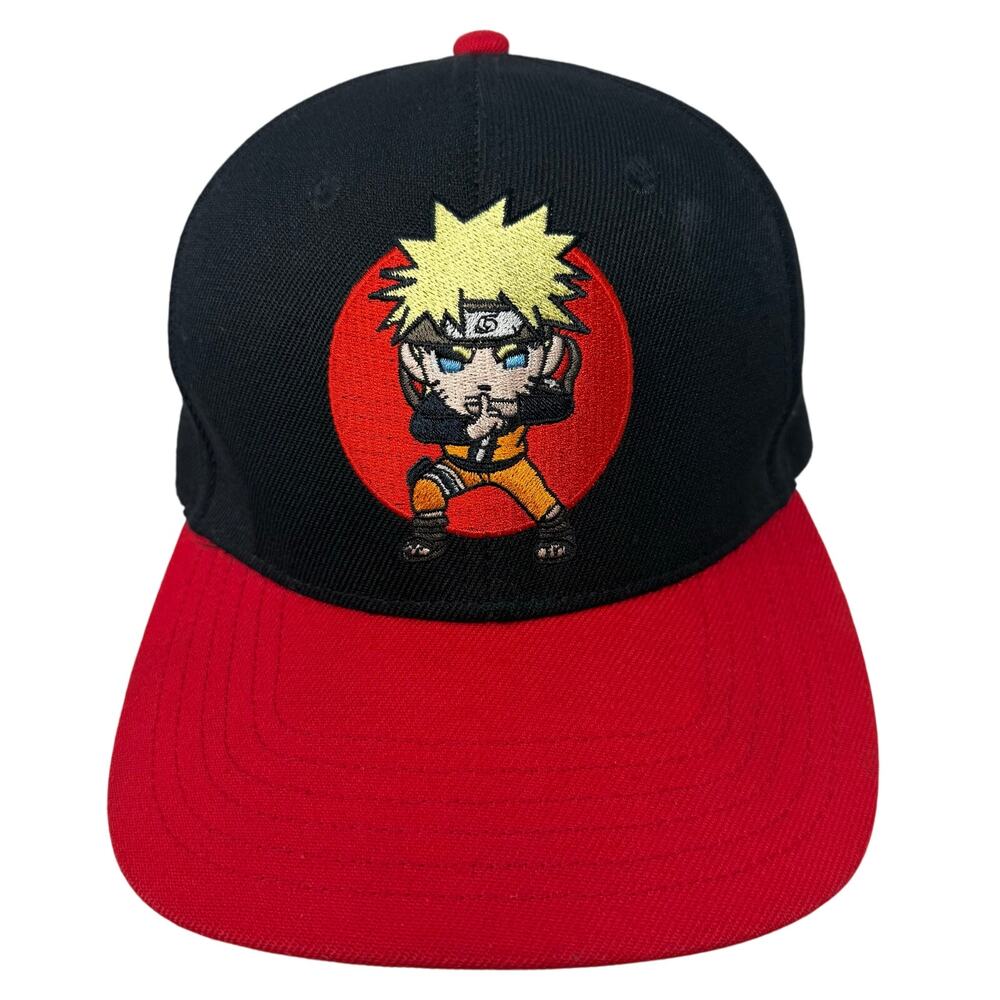 Tokidoki x Naruto Shippuden Snapback Hat Black Red Mad Engine
